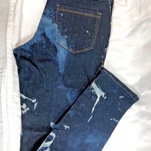 Agile Lexi Jeans Womens Sz 10 Beach Splattered Loo